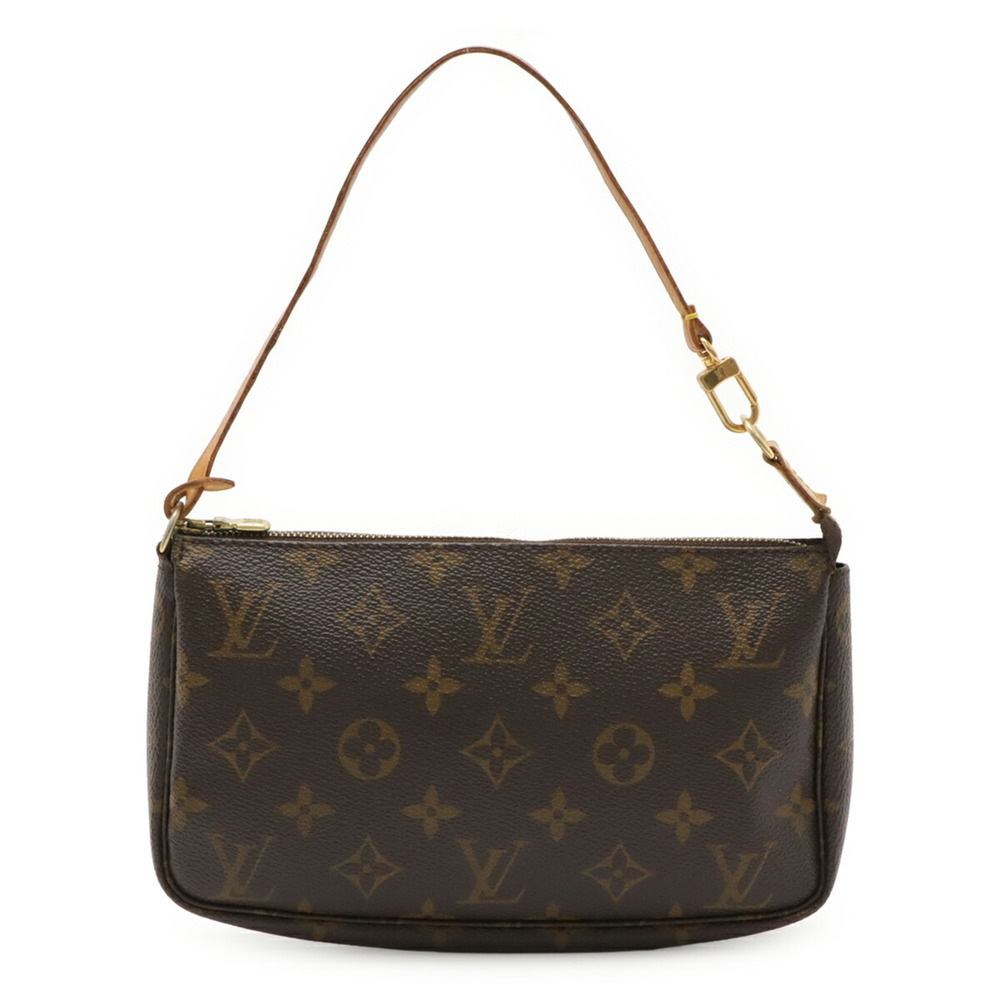 LOUIS VUITTON Brown Monogram Pochette Pouch
